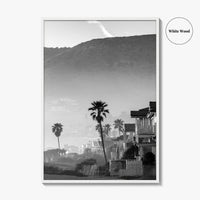 Malibu Black and White Fine Art Photo Print, California Beach Poster, Los Angeles Art