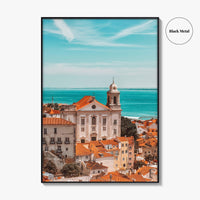 Lisbon Fine Art Photo Print, Portugal, Lisboa Rooftops View, Wall Decor Poster