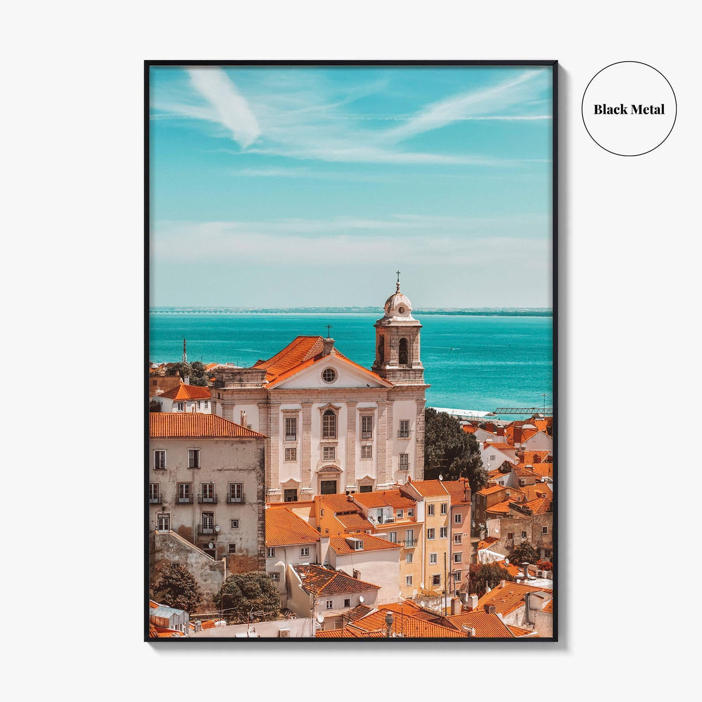 Lisbon Fine Art Photo Print, Portugal, Lisboa Rooftops View, Wall Decor Poster