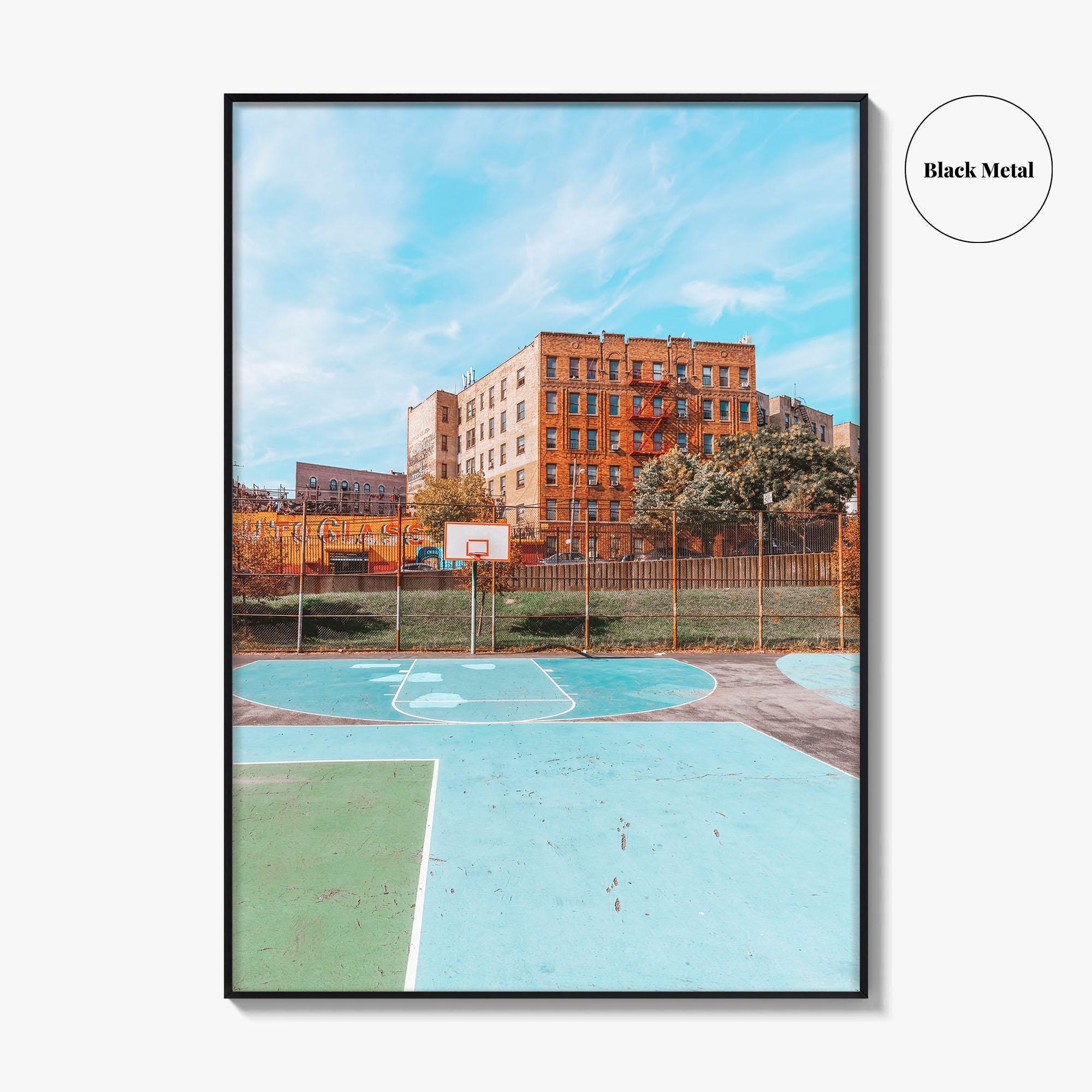 The Bronx Fine Art Photo Print, NYC Wall Decor Poster, School Playing Field, USA