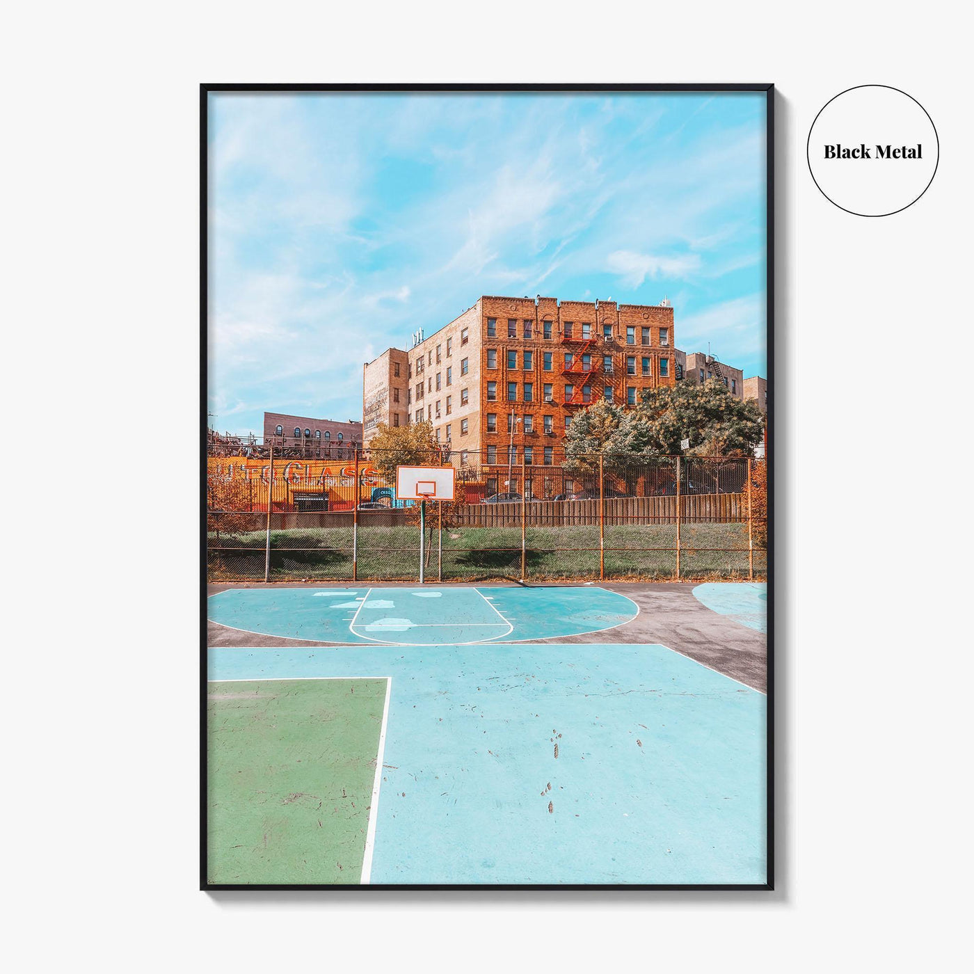 The Bronx Fine Art Photo Print, NYC Wall Decor Poster, School Playing Field, USA