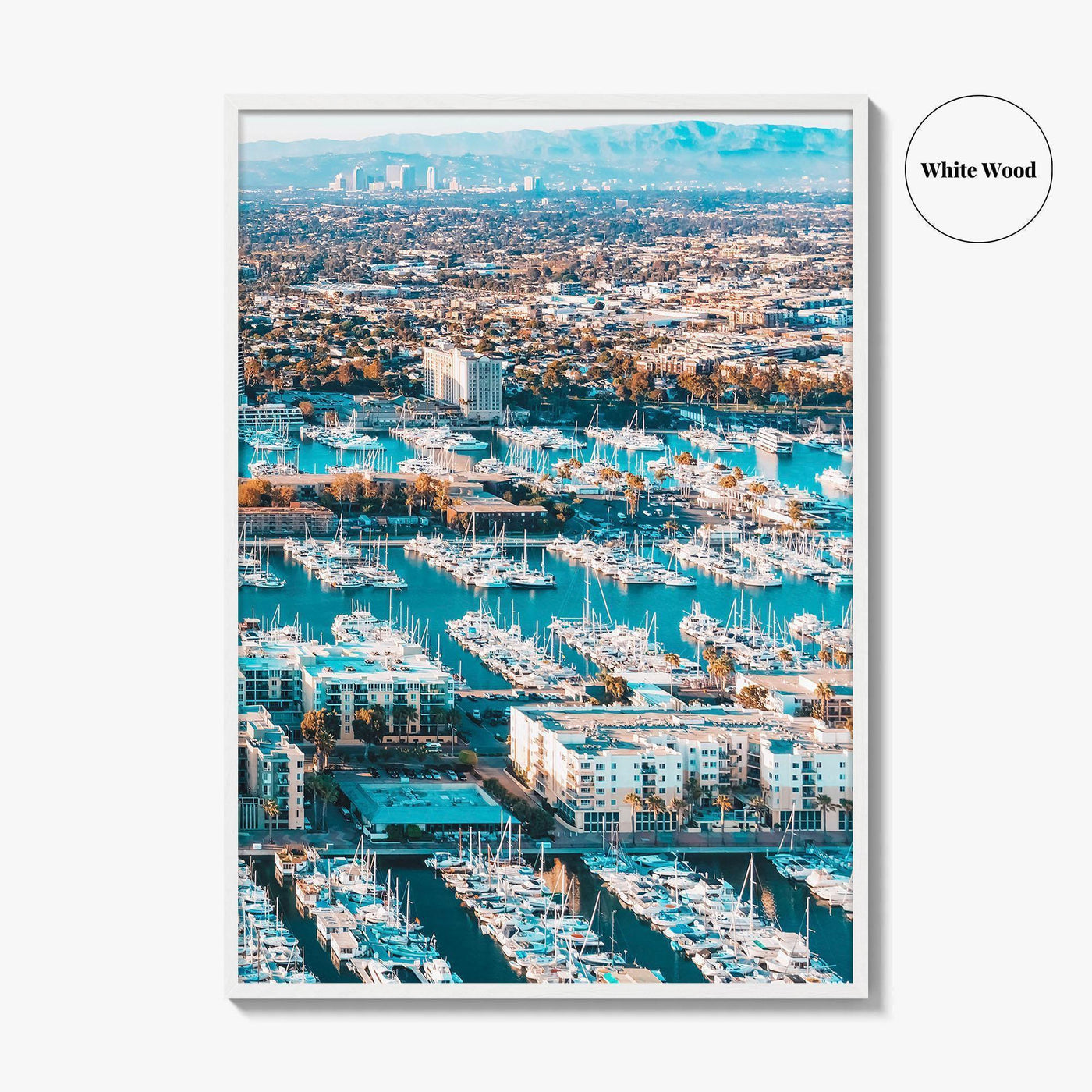 Marina del Rey Fine Art Photo Print, Los Angeles, California, Aerial, Wall Decor
