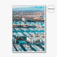 Marina del Rey Fine Art Photo Print, Los Angeles, California, Aerial, Wall Decor