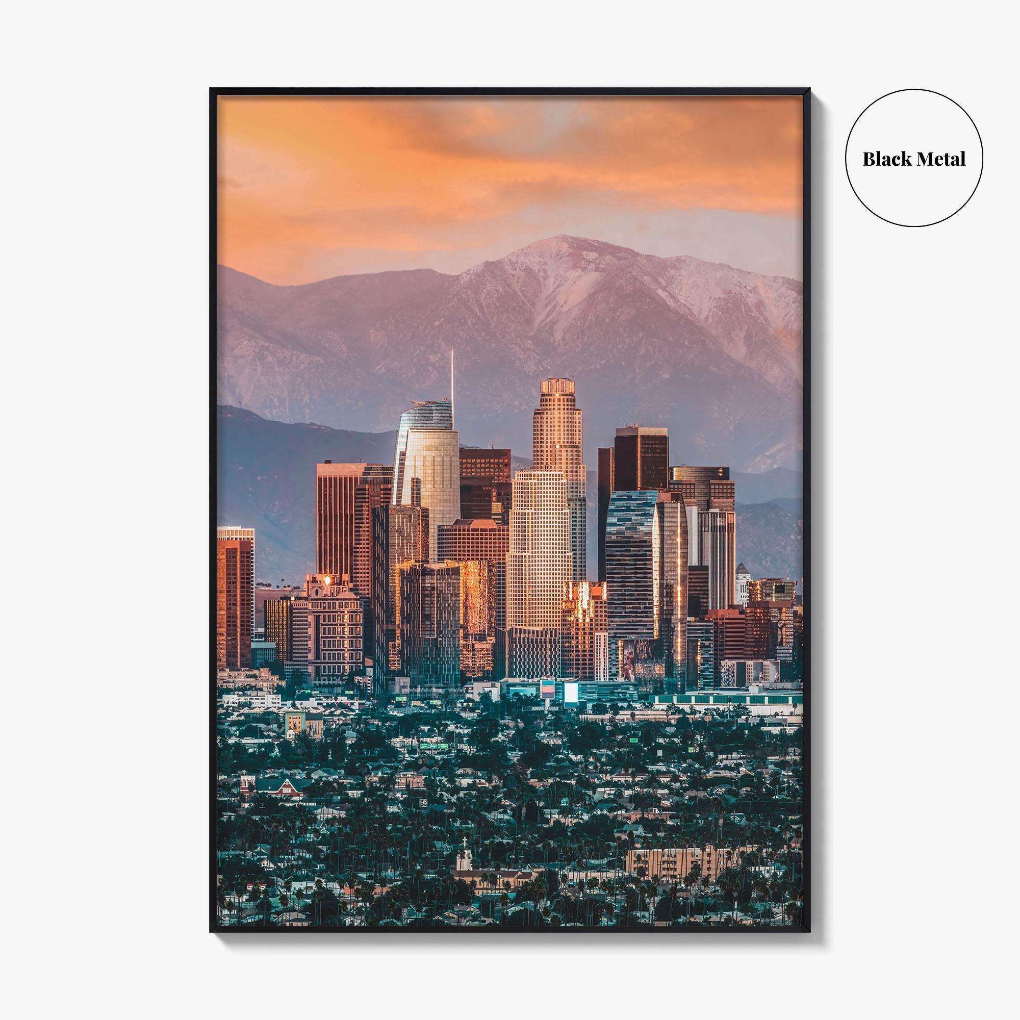 Los Angeles Skyline Fine Art Photo Print, California, USA, Wall Decor Poster, LA