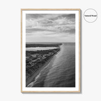 Nantucket Black and White Fine Art Photo Print, Massachusetts Lighthouse Coastline, USA Poster