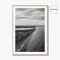 Nantucket Black and White Fine Art Photo Print, Massachusetts Lighthouse Coastline, USA Poster