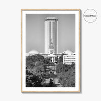 Tallahassee Black and White Fine Art Photo Print, Florida Capitol Buildings, Florida Poster