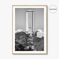 Tallahassee Black and White Fine Art Photo Print, Florida Capitol Buildings, Florida Poster