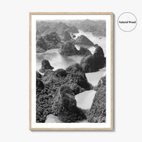 Ha Long Bay Black and White Fine Art Photo Print, Vietnam Poster