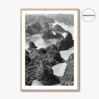 Ha Long Bay Black and White Fine Art Photo Print, Vietnam Poster