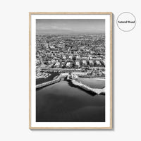 Redondo Beach Black and White Fine Art Photo Print, Los Angeles Pier, California Poster