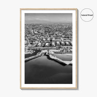 Redondo Beach Black and White Fine Art Photo Print, Los Angeles Pier, California Poster