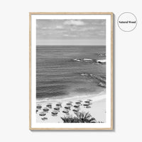 Beirut Black and White Fine Art Photo Print, Raouche Coast, Lebanon Wall Poster