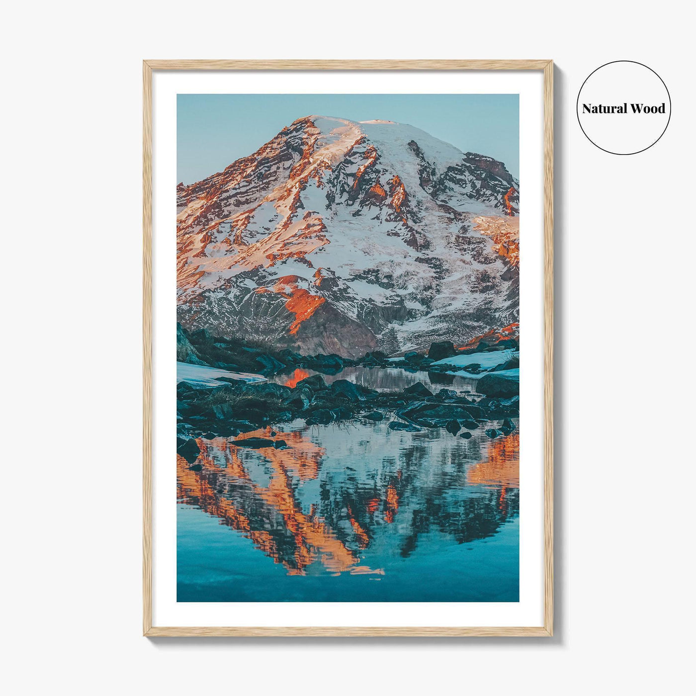 Mount Rainier Fine Art Photo Print, Reflection, Washington, National Park, USA, Poster