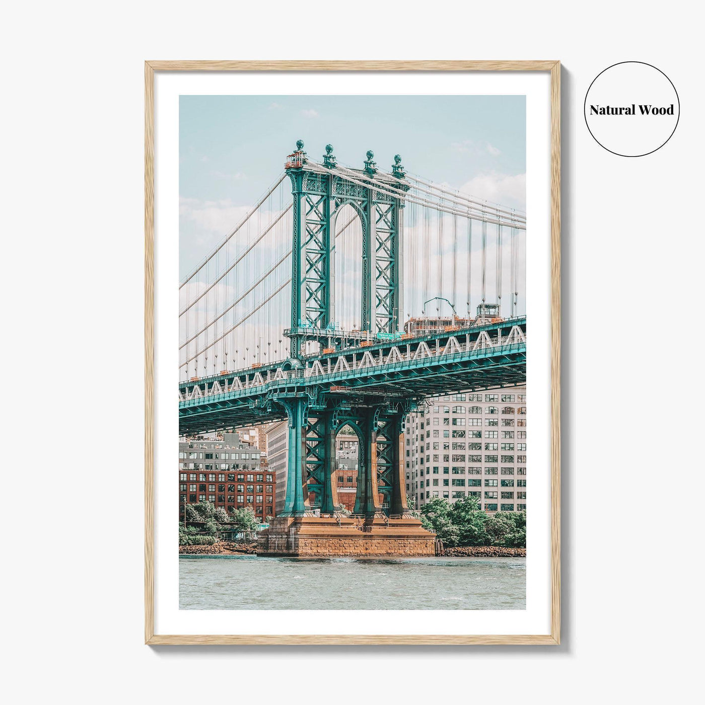 Manhattan Bridge Fine Art Photo Print, New York City NYC East River Poster