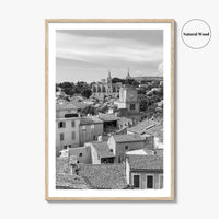 Salon de Provence Black and White Fine Art Photo Print, Tour de l'Horloge Poster