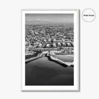 Redondo Beach Black and White Fine Art Photo Print, Los Angeles Pier, California Poster