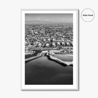 Redondo Beach Black and White Fine Art Photo Print, Los Angeles Pier, California Poster