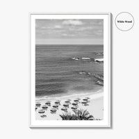 Beirut Black and White Fine Art Photo Print, Raouche Coast, Lebanon Wall Poster