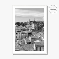 Salon de Provence Black and White Fine Art Photo Print, Tour de l'Horloge Poster