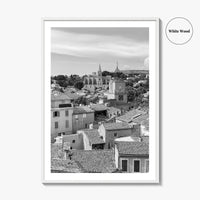 Salon de Provence Black and White Fine Art Photo Print, Tour de l'Horloge Poster