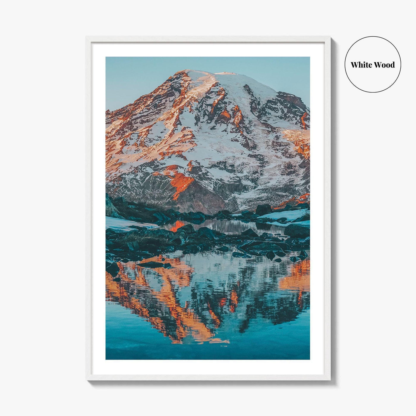 Mount Rainier Fine Art Photo Print, Reflection, Washington, National Park, USA, Poster