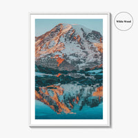 Mount Rainier Fine Art Photo Print, Reflection, Washington, National Park, USA, Poster