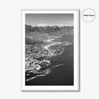 Cape Town Black and White Fine Art Photo Print, Coastal South Africa Poster