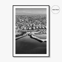 Redondo Beach Black and White Fine Art Photo Print, Los Angeles Pier, California Poster