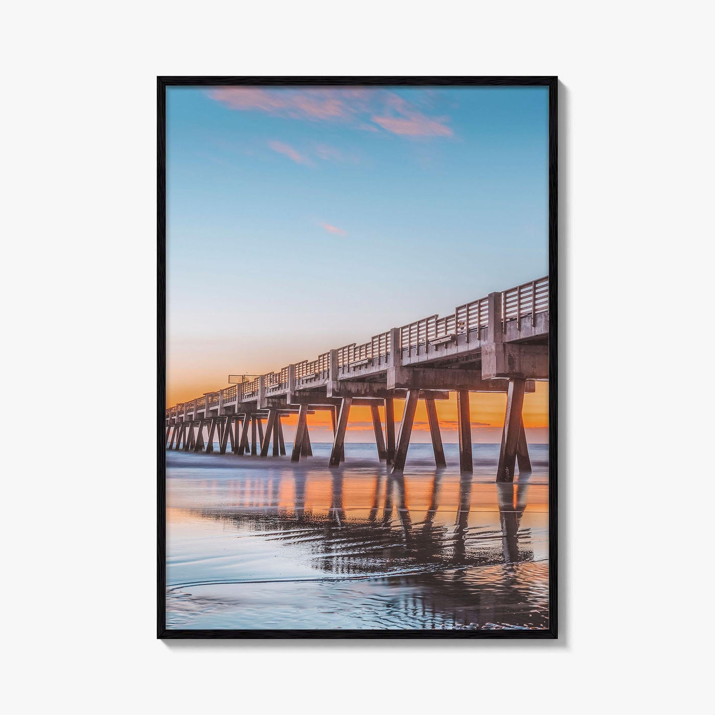 Jacksonville Beach Fine Art Photo Print, Jax Pier, Florida, USA, Wall Poster