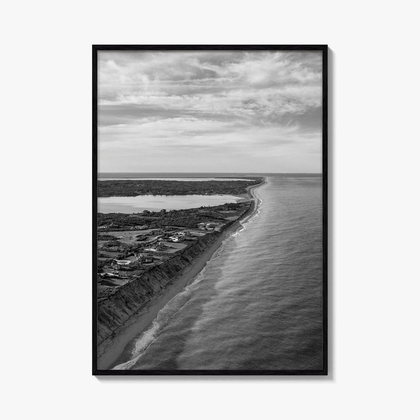 Nantucket Black and White Fine Art Photo Print, Massachusetts Lighthouse Coastline, USA Poster