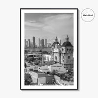 Cartagena de Indias Black and White Fine Art Photo Print, Colombia Wall Poster