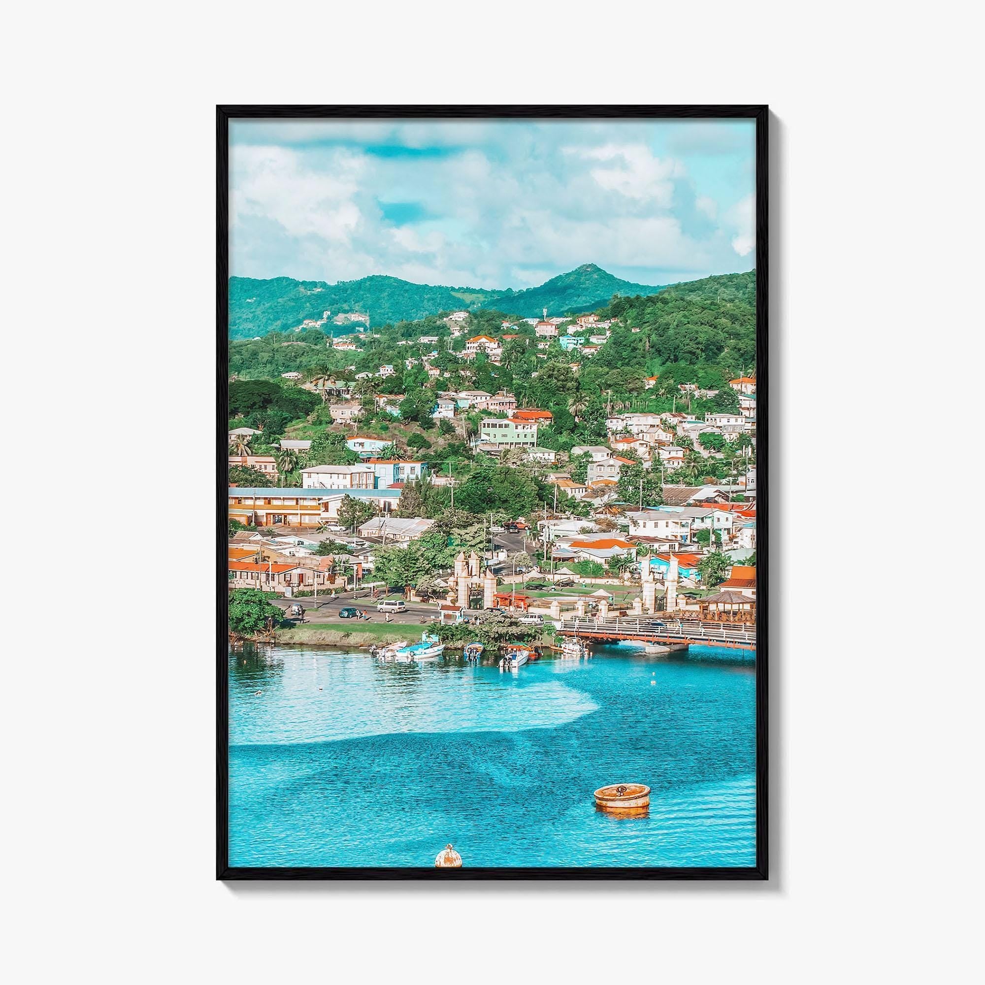 St Lucia Fine Art Photo Print, Castries, Eastern Caribbean, Wall Decor Poster