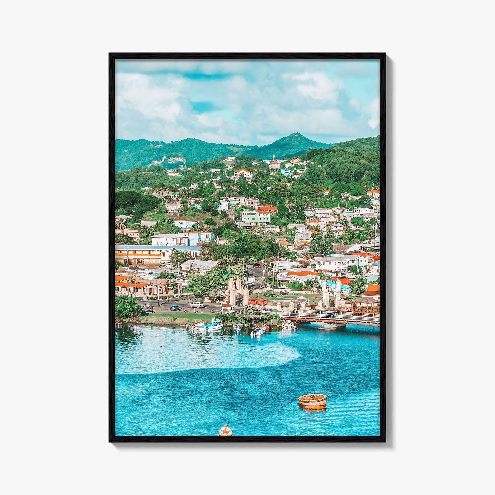 St Lucia Fine Art Photo Print, Castries, Eastern Caribbean, Wall Decor Poster