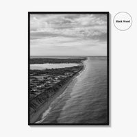 Nantucket Black and White Fine Art Photo Print, Massachusetts Lighthouse Coastline, USA Poster