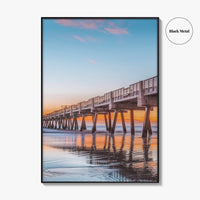 Jacksonville Beach Fine Art Photo Print, Jax Pier, Florida, USA, Wall Poster