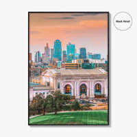 Kansas City Skyline Fine Art Photo Print, Union Station, Missouri, USA Wall Decor Poster