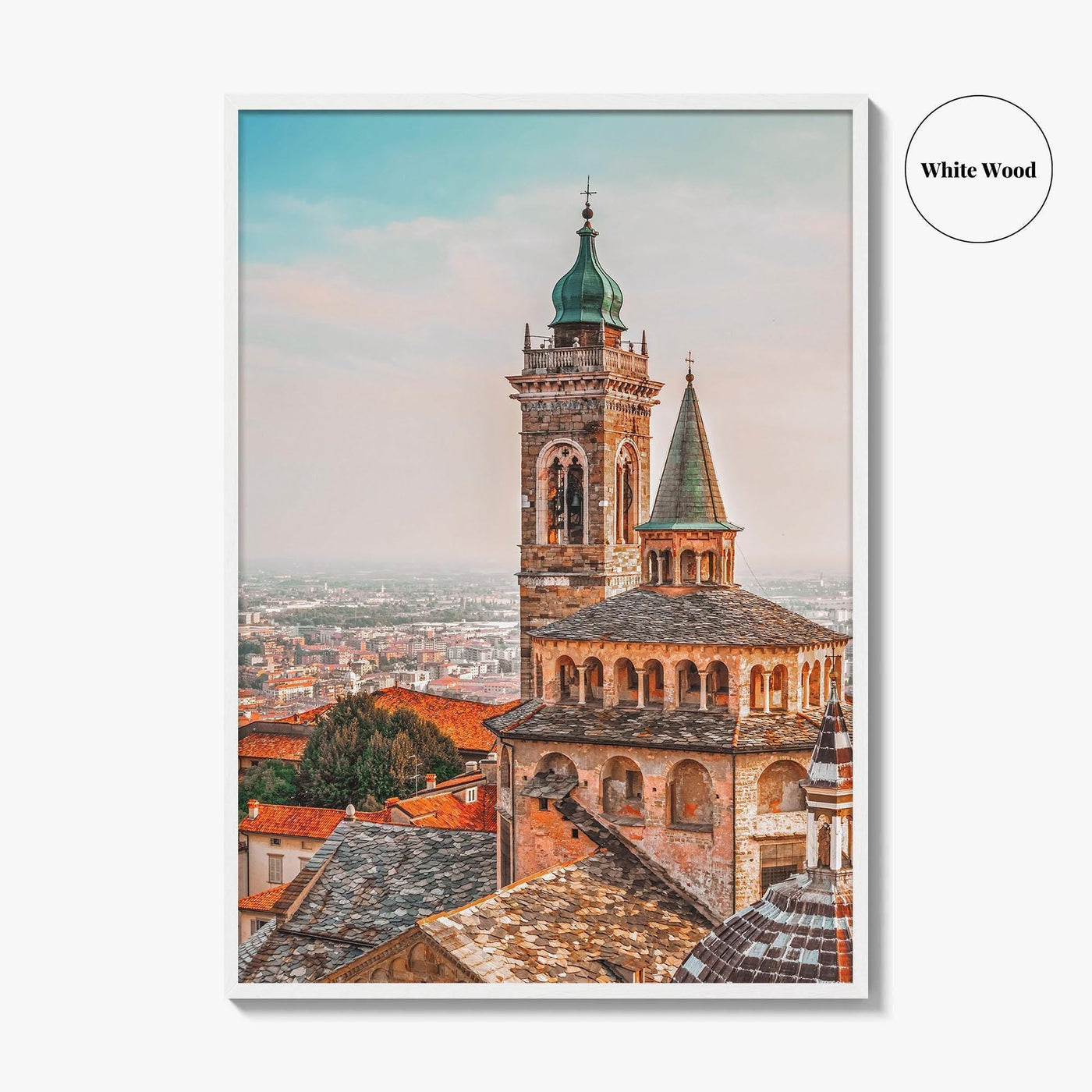 Bergamo Fine Art Photo Print, Citta Alta Old Town, Lombardy Italy Poster