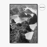 Ha Long Bay Black and White Fine Art Photo Print, Vietnam Poster