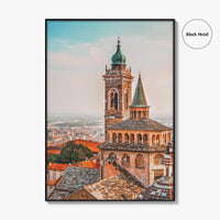 Bergamo Fine Art Photo Print, Citta Alta Old Town, Lombardy Italy Poster