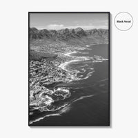 Cape Town Black and White Fine Art Photo Print, Coastal South Africa Poster