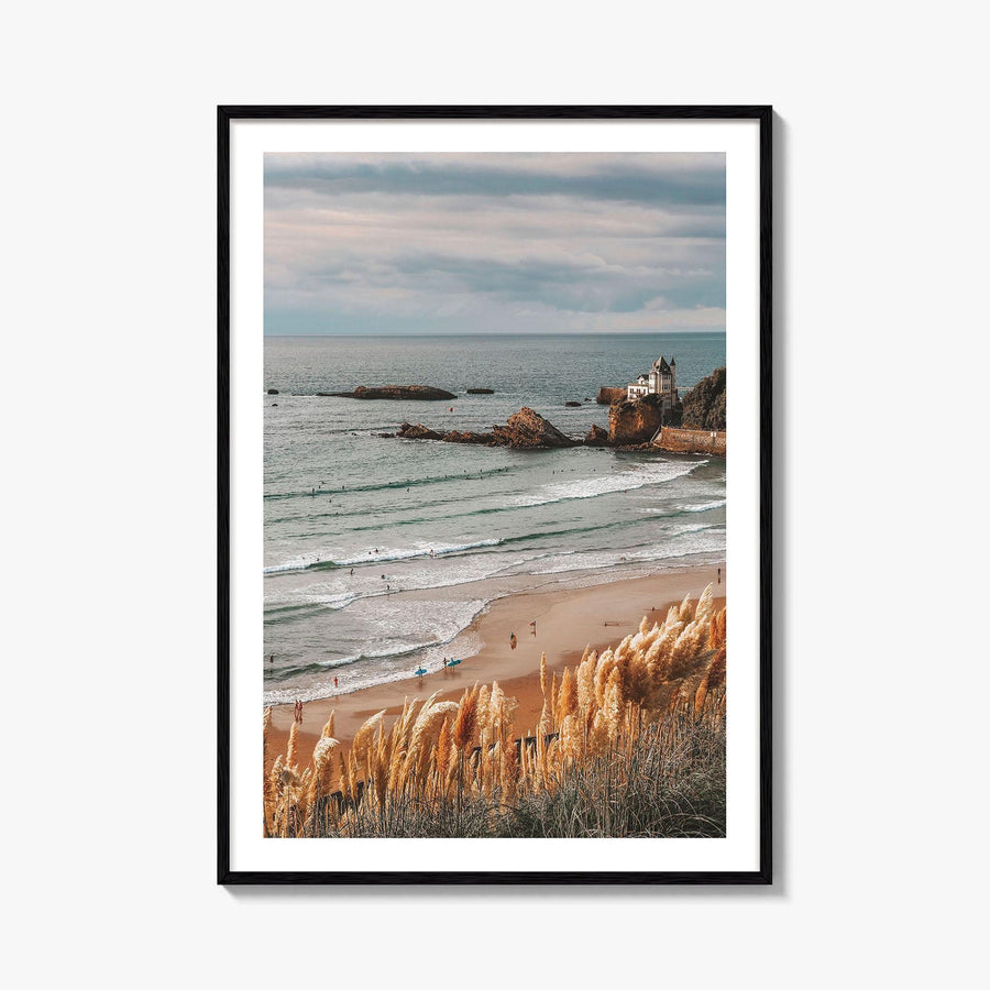Biarritz Fine Art Photo Print, Cote des Basques Beach, Basque Country, France, Wall Decor