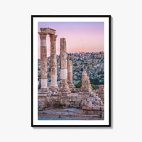 Amman Skyline Fine Art Photo Print, Jordan Wall Poster, Roman Ruins