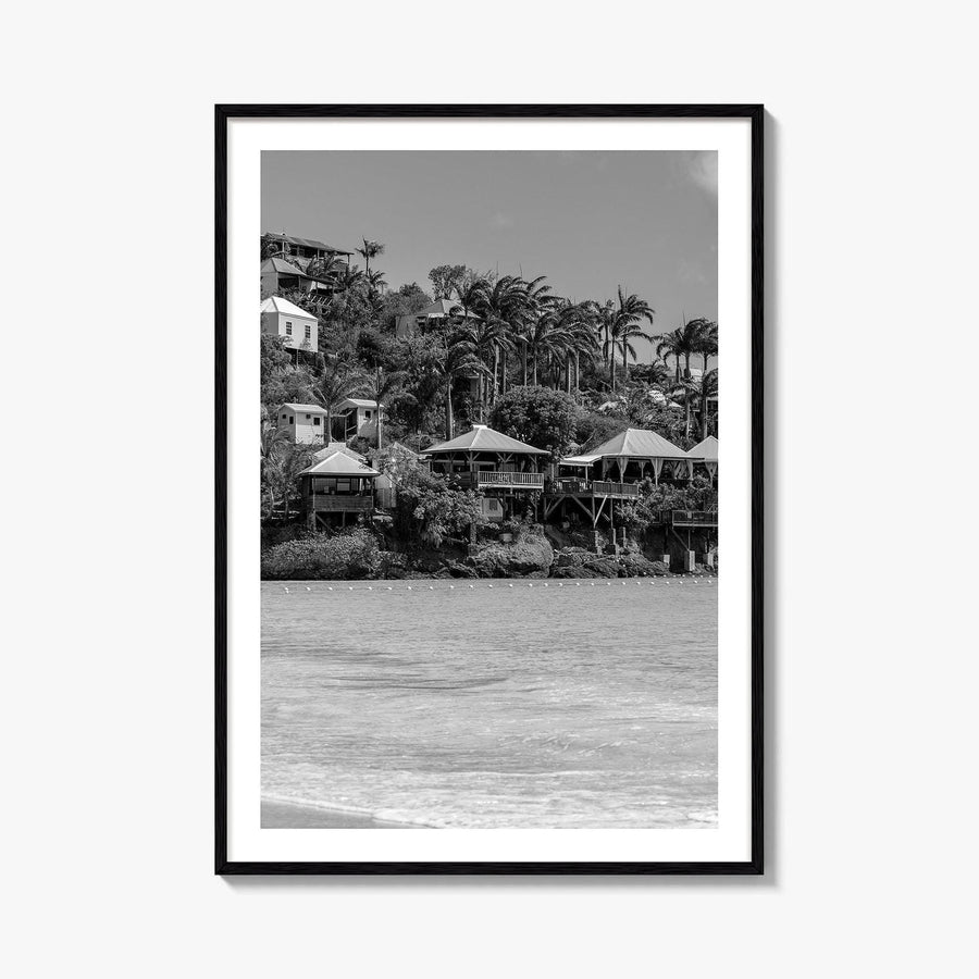 Antigua and Barbuda Black and White Fine Art Photo Print, Caribbean Poster