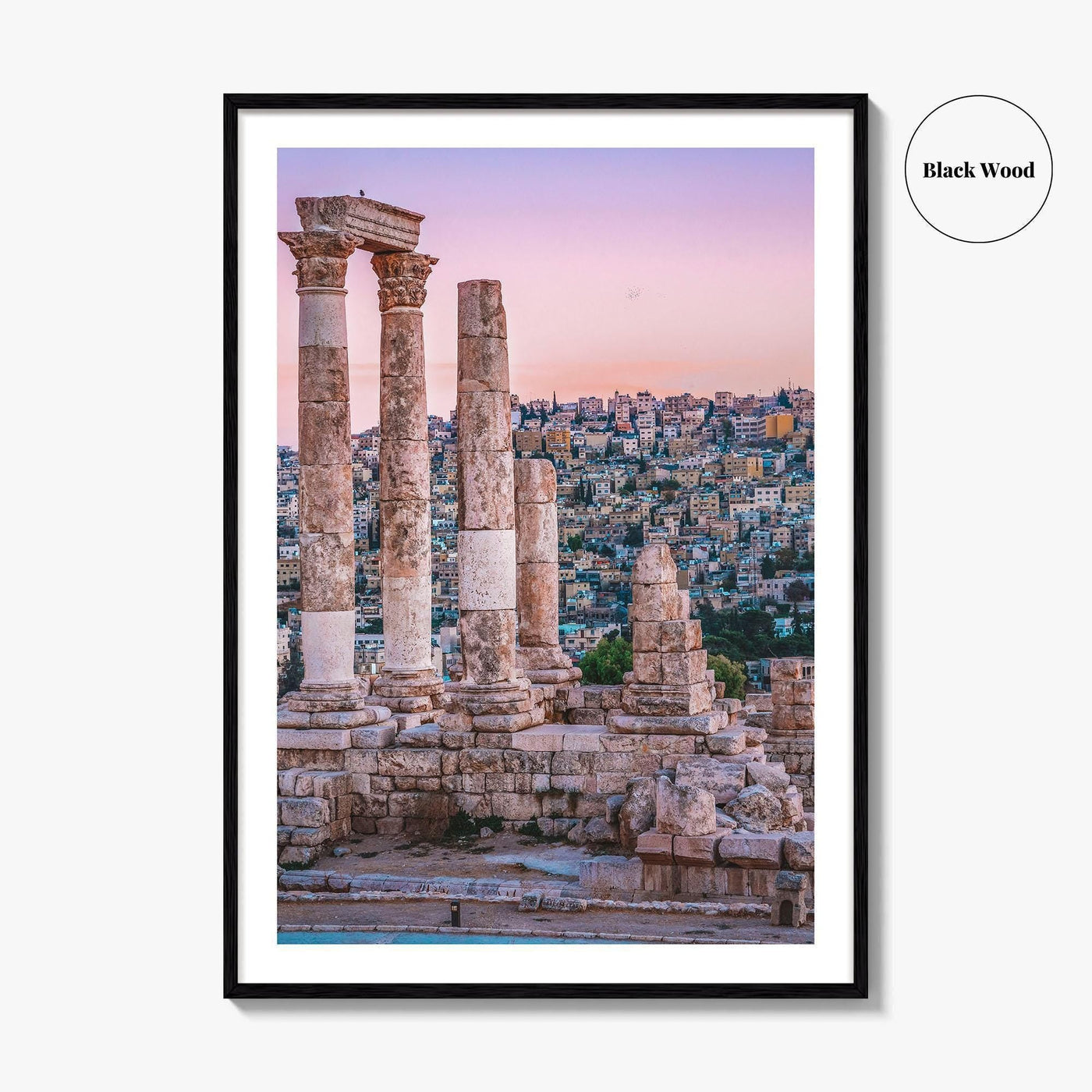 Amman Skyline Fine Art Photo Print, Jordan Wall Poster, Roman Ruins