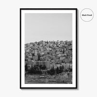 Amman Black and White Fine Art Photo Print, Jordan Wall Poster
