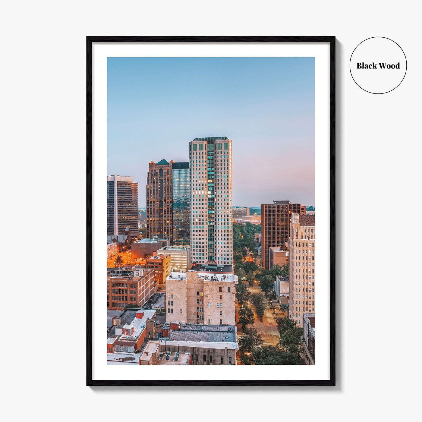 Birmingham Alabama Skyline Fine Art Photo Print, City Wall Poster, USA