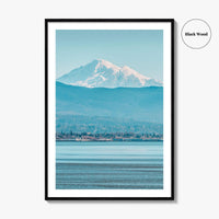 Bellingham Fine Art Photo Print, Mount Baker, Bellingham Bay, Washington Wall Poster, PNW