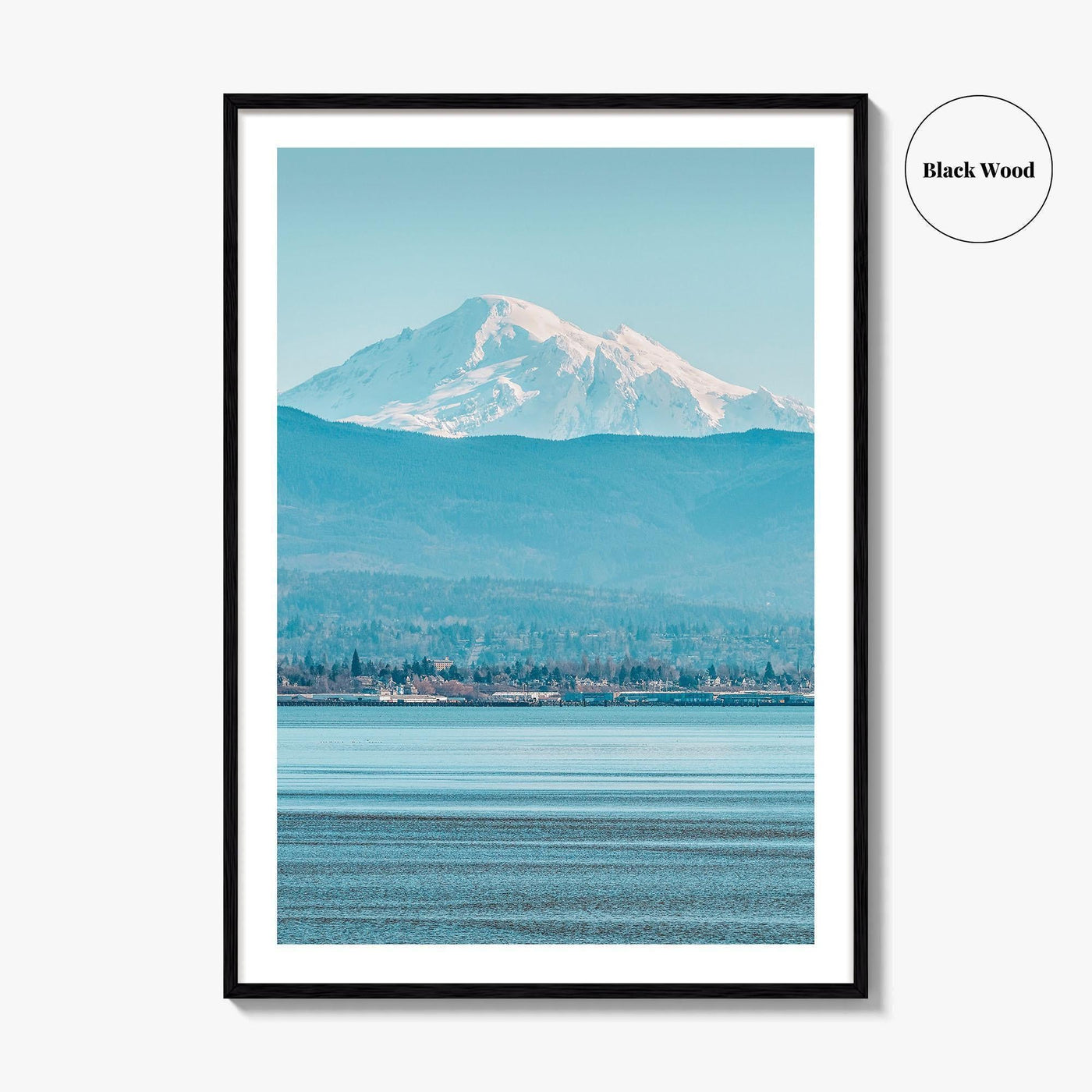 Bellingham Fine Art Photo Print, Mount Baker, Bellingham Bay, Washington Wall Poster, PNW