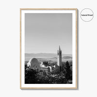 Berkeley Black and White Fine Art Photo Print, Sather Tower, Campanile, California, Wall Decor
